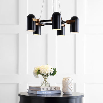 Eugenio Adjustable Metal LED Chandelier - JONATHAN Y